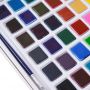 wholesale very cheap non-toxic small size 12 colors solid water color watercolor cake paint aquarelle set with brush