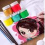 50ml Neon waterproof Fabric Paints Set of 48 Colors for Textile, Fabric, T-Shirt, Canvas Wood washable 3d acrylic metallic paint
