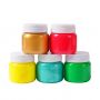 50ml Neon waterproof Fabric Paints Set of 48 Colors for Textile, Fabric, T-Shirt, Canvas Wood washable 3d acrylic metallic paint