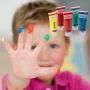 wholesale Non-toxic Washable Colors Painting Graffiti Pad Inking Palm Kindergarten Finger Baby Non-toxic portable Print Stamp
