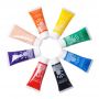 Non toxic safe acrylic colour paint for children wholesales 20ml 12 colors washable finger paint set the best gift for baby