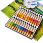 Amazon Hot Selling 24 Colors 12ml Non-Toxic Waterproof Permanent DIY Art Acrylic Paint Set for Beginner washable Quick Drying