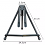 Tabletop Portable Aluminium Tripod Easel/ Metal Sketch Easel