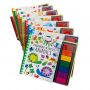 7 Color Finger Paint Set book DIY Paint Set Non Toxic Paint For Kids