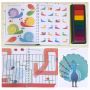 7 Color Finger Paint Set book DIY Paint Set Non Toxic Paint For Kids