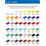 Professional acrylic leather paint cans canned hold a variety of 18/24/36 colors of textile paint dye silk fabric paint