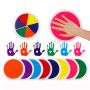 Kids DIY Graffiti Safe Easy Wash Handprint Painting Acrylic Finger Paint Set For Painting