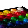 Professional acrylic leather paint cans canned hold a variety of 18/24/36 colors of textile paint dye silk fabric paint