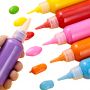 Wholesale non-toxic Acrylic paint leather paint bottles in a variety of capacity textile dye silk fabric paint set