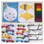 7 Color Finger Paint Set book DIY Paint Set Non Toxic Paint For Kids