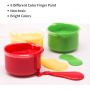 Children's finger paint non-toxic washable 6 bright color painting children's DIY crafts painting school painting supplies
