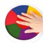 Large washable paint pad Hand Finger Painting DIY Pigment Toy Drawing Kindergarten Graffiti Multi color Finger Baby DIY Ink Pads