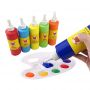 Wholesale non-toxic Acrylic paint leather paint bottles in a variety of capacity textile dye silk fabric paint set