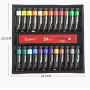 Promotional 12 colors 12ml Non-toxic Outdoor Artist Waterproof Acrylic Paint with Al tube for art supplies