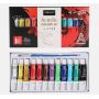 Factory Supply portable 12 Color 12 ML Aluminum Tube Acrylic Paint