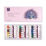 Amazon popular 24 colors 12ml water-resistant Alu tube acrylic paint set with vivid color for kids DIY art painting
