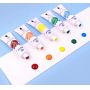 Amazon popular 24 colors 12ml water-resistant Alu tube acrylic paint set with vivid color for kids DIY art painting