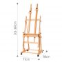 High Quality Top Quality Adjustable Different Angle Artist Master Double Level Easel