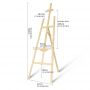 art easel sketch practice easel multi-functional folding wood art painting easels