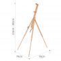 High Quality Convenient Triangular Easel For Painting