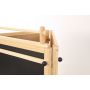 Easel for Kids Children's 3-Sided Art Activity Easel with Chalkboard Large Paper Roll Shelf & Plastic Paint Cups