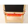 Easel for Kids Children's 3-Sided Art Activity Easel with Chalkboard Large Paper Roll Shelf & Plastic Paint Cups