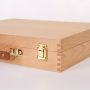Custom Wooden Opening Artist Brush Drawing Painting Tool Box