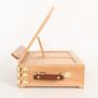 Wooden Folding Easel Sketch Mini Desk Art Easel With Three Storage Floor Drawers