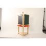 Easel for Kids Children's 3-Sided Art Activity Easel with Chalkboard Large Paper Roll Shelf & Plastic Paint Cups