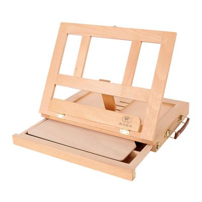Artist Easel with Storage Drawer Adjustable Folding Wooden Folding Easel 