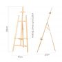 Custom Wreath Easel Beech Display Easel Adjustable French Display Easel HJ-2H