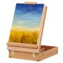Wooden French Tripod Easel Portable Sketch Table Box Folding Durable Art Painter