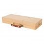 Wooden Flip Opening Artist Brush & Tool Box Drawing Painting