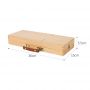 Wooden Flip Opening Artist Brush & Tool Box Drawing Painting