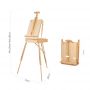 Wooden Sketch Box Portable Folding Art Artist Painters Tripod French Easel