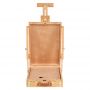 Table Metal Easel Box- Adjustable Metal Lined Sketch Box With Beechwood Table Easel