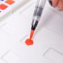 12 color solid watercolor with plastic box. Student level