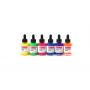 DIY Acrylic Ink regular colors 6pcs*30ml with epoxy resin kit( Glass Bottle)