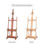 popular custom size Wooden adjustable artist Folding Simple beech painting drawing studio easel stand for wedding sign