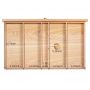 4-Drawer Artist Supply Storage Box Portable Foldable Multi-Function Beech Wood Artist Paintbrush Storage Box with Drawers