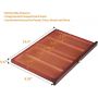  4-drawer Wood Artist Supply Storage Box, Portable Beech wood Multifunctional Pencil Brush Organizer Wood Box with Drawer