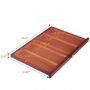 4-drawer Wood Artist Supply Storage Box, Portable Beechwood Multifunctional Pencil Brush Organizer Wood Box with Drawer