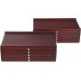 10-drawer Wood Artist Supply Storage Box, Portable Beechwood Multifunctional Pencil Brush Organizer Wood Box with Drawer