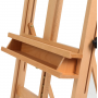 Medium-Duty Studio H-Frame Easel with Storage Tray - Solid Beech Wood Artist Easel Adjustable Tilting Easel