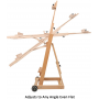 Versatile Studio H-Frame Easel All Media Adjustable Beech Wood Studio Easel, Painting Floor Easel Stand