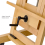 Extra Large and Thicken Deluxe Rocker Crank Industrial Style Artist Easel