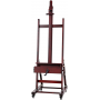 Rosewood Finish Deluxe Crank Adjusting Studio Easel Display Easel Holds Canvas Art
