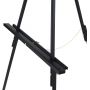 Simple Black Display Tripod Easel Pine Wood Art Display Support Stand for Wedding Ceremony, Coffee Show