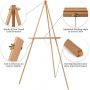 Wholesale Display Tripod Easel Stand Wedding Display Floor Stand Painting Adjustable Easel for Studio, Coffee Store