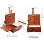 Lightweight and Portable French Easel Box with Storage Painting with Nylon Carry Bag Ultimate Pochade Box
